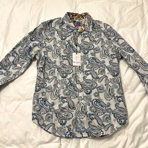 Brand NEW! Robert Graham paisley Dress Shirt.